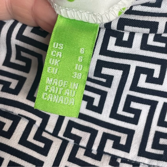 Swing Control Ankle Golf Pants Tummy Control Geometric Athleisure Greek Key 6 - Picture 11 of 13